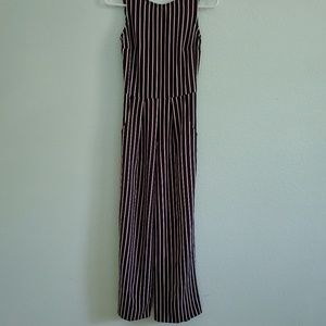 MM MM MM black&white striped pantsuit XS